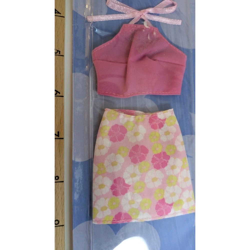2003  Barbie Chic Flowered Print Skirt &  Pink‎ Halter Top - Picture 4 of 7